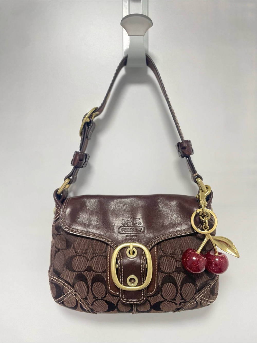 Vintage Coach Signature Bleecker Shoulder Bag 🤎🍫🍒🍯